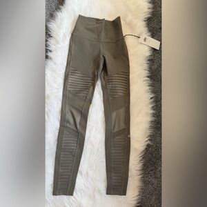 ALO Yoga Olive Green Moto Leggings